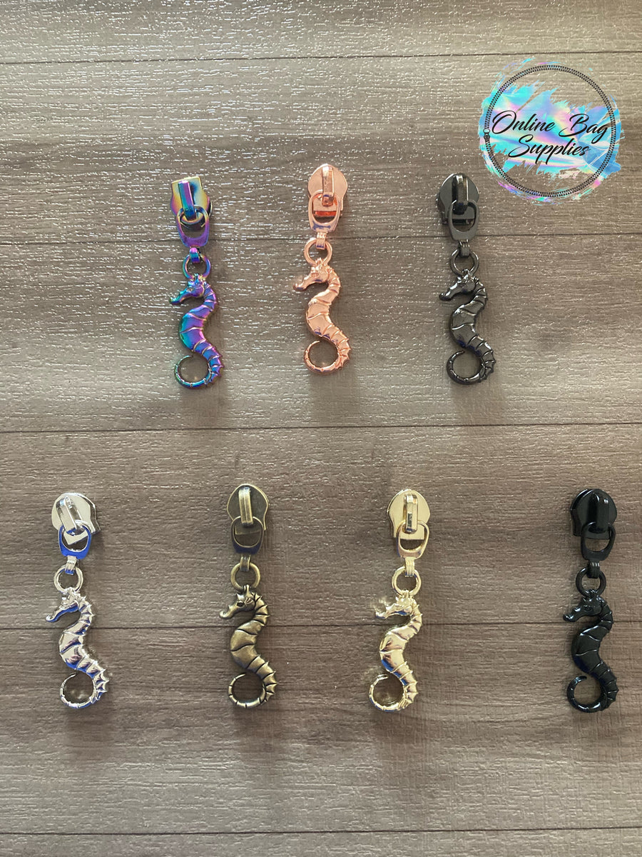 Seahorse Zipper Pull Exclusive Design Online Bag Supplies