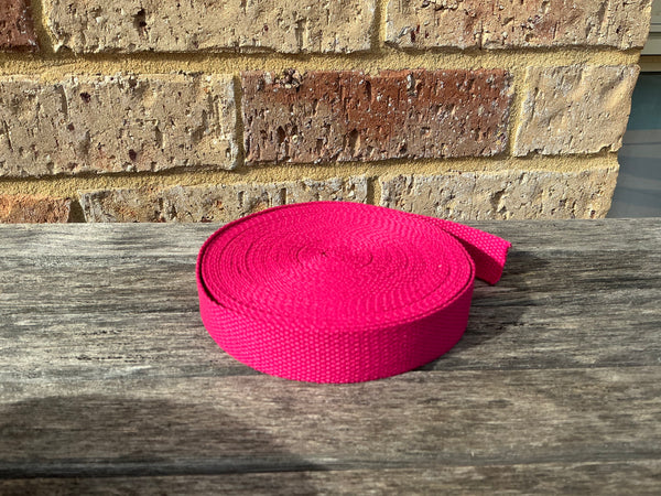 Hot Pink 25mm Webbing