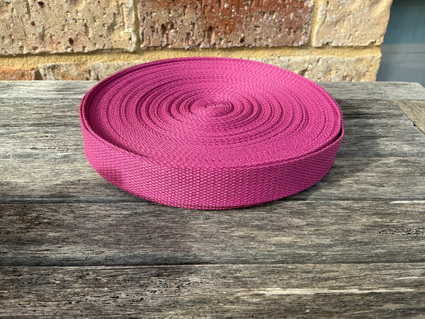 Musk Pink 25mm Webbing