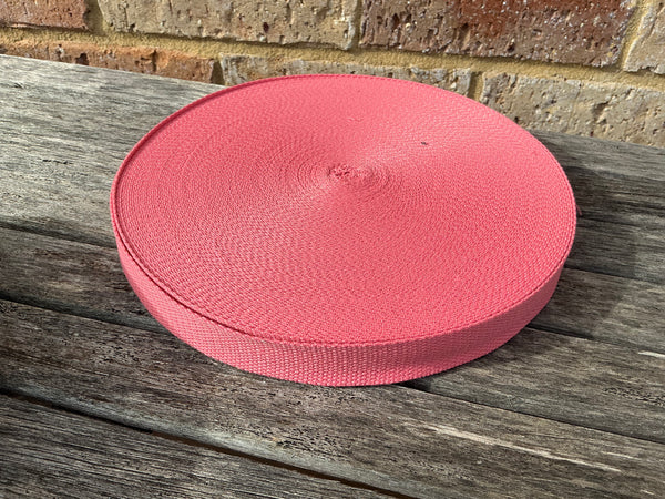 Petunia Pink 25mm Webbing