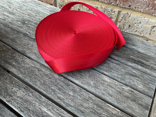 Red 25mm Webbing