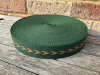 Arrow Forest Green 38mm Webbing