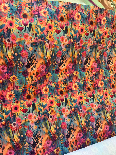 Fancy Floral Waterproof Canvas
