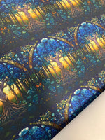 Stained Glass Tree Waterproof canvas
