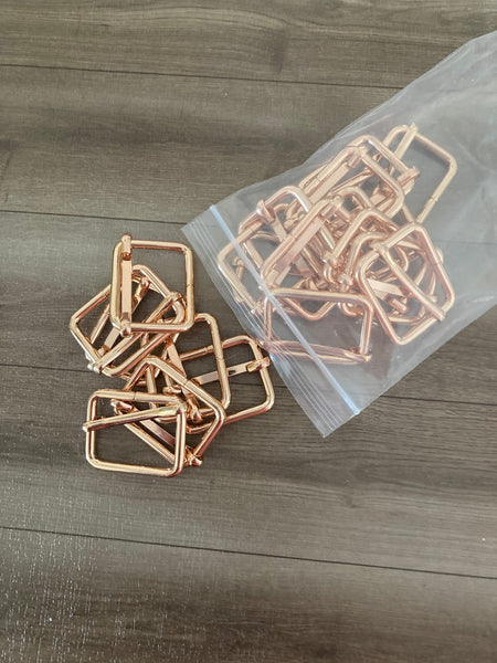 One inch rose gold slider