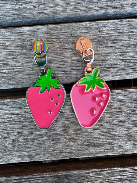 Strawberry Zipper Pull