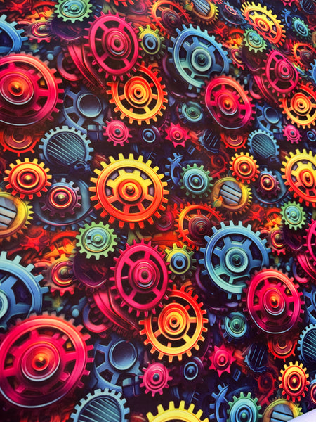 Rainbow Cogs Bonded Poly Nylon
