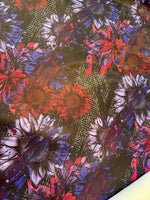 Grunge Sunflower Bonded Poly Nylon