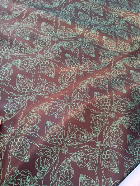 Queen Bee Mint - Bonded Poly Nylon - Exclusive Design