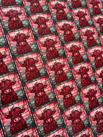 Stained Glass Highland Cow - Bonded Poly Nylon
