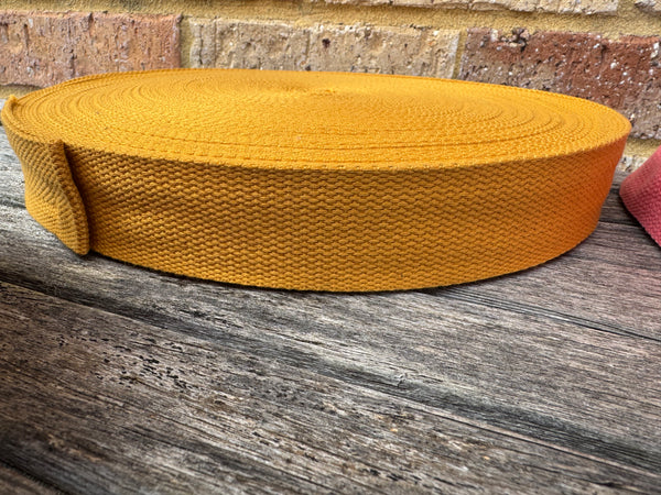 Mustard 38mm Webbing