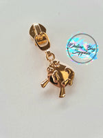 Cow Zipper Pull