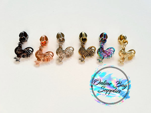 Rooster Zipper Pull