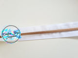 Rose Gold on White Zipper Tape