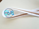 Rose Gold on White Zipper Tape