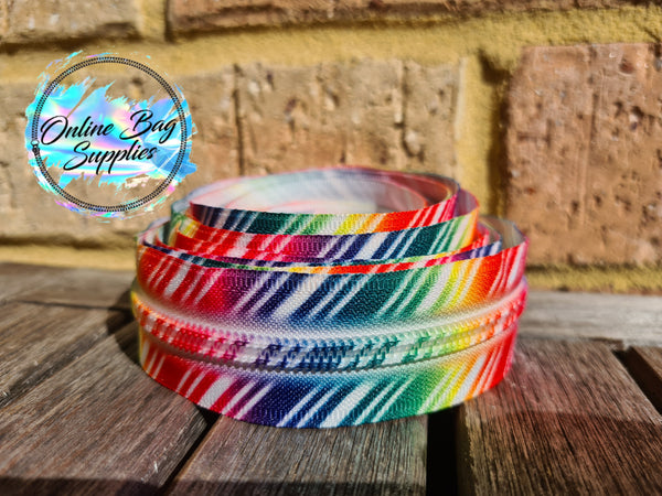 Rainbow Stripe Zipper Tape