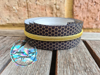 Hexagon Number 5 Zipper Tape - Exclusive Design