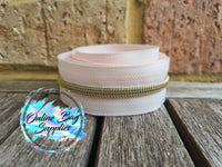 Gold on Palest Pink - Number 5