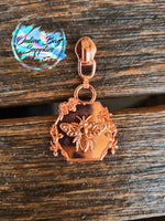 Floral Bee Zipper Pull - Number 3