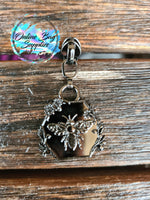 Floral Bee Zipper Pull - Number 3