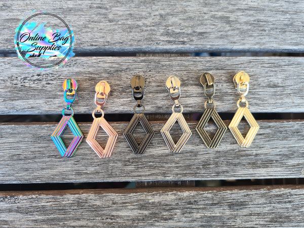 Diamond Zipper Pull - Exclusive Design