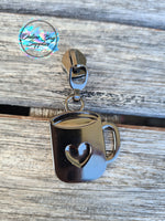 Cup of Love Zipper Pull - Exclusive Design