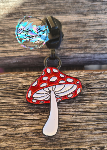 Toadstool Zipper Pull - Exclusive Design