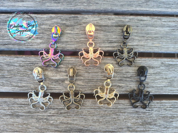 Octopus Zipper Pull - Exclusive Design.