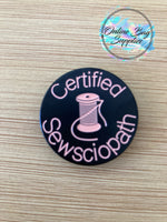 Certified Sewsciopath Label - Exclusive Design