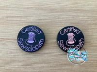 Certified Sewsciopath Label - Exclusive Design