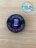 Certified Sewsciopath Label - Exclusive Design